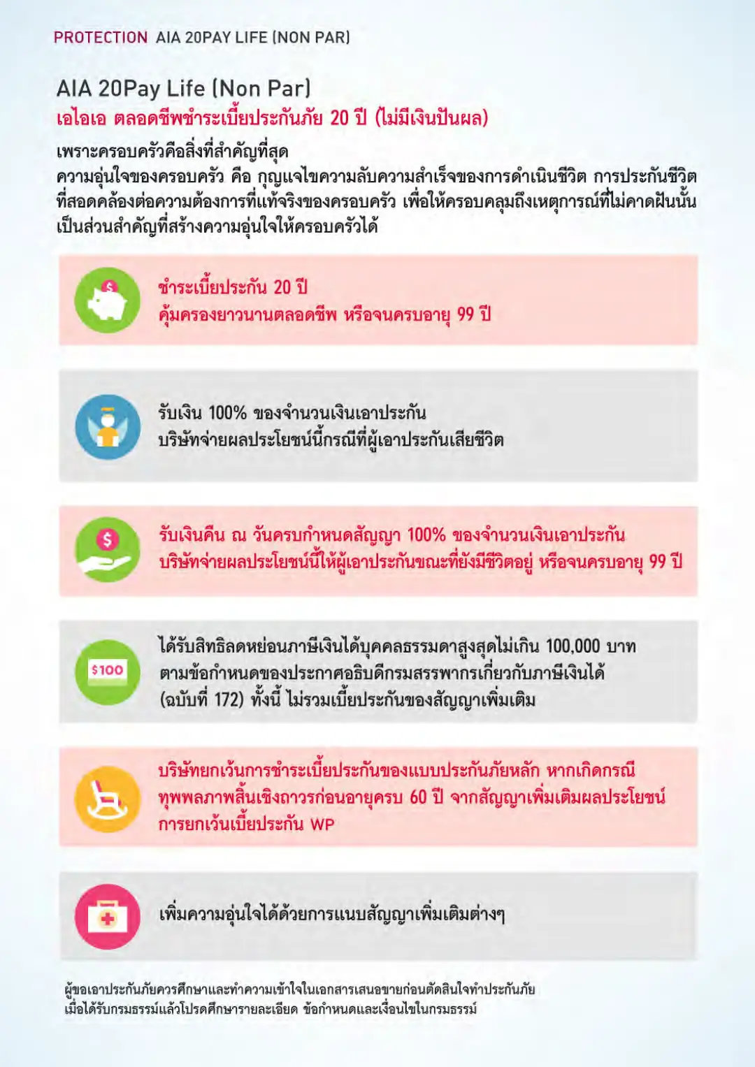 20 Pay Life โบรชัวร์ หน้า 2