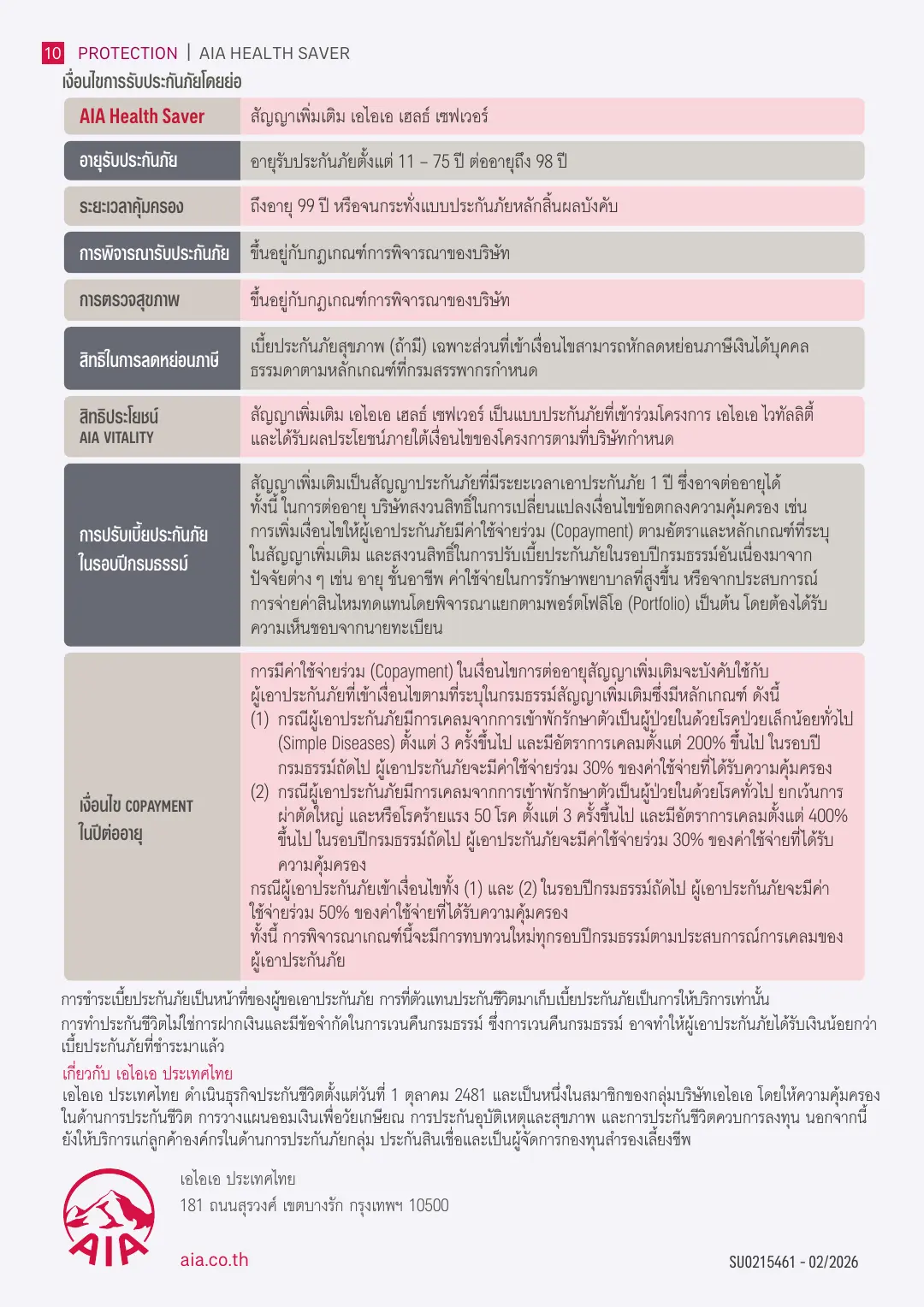Health Saver โบรชัวร์ หน้า 9