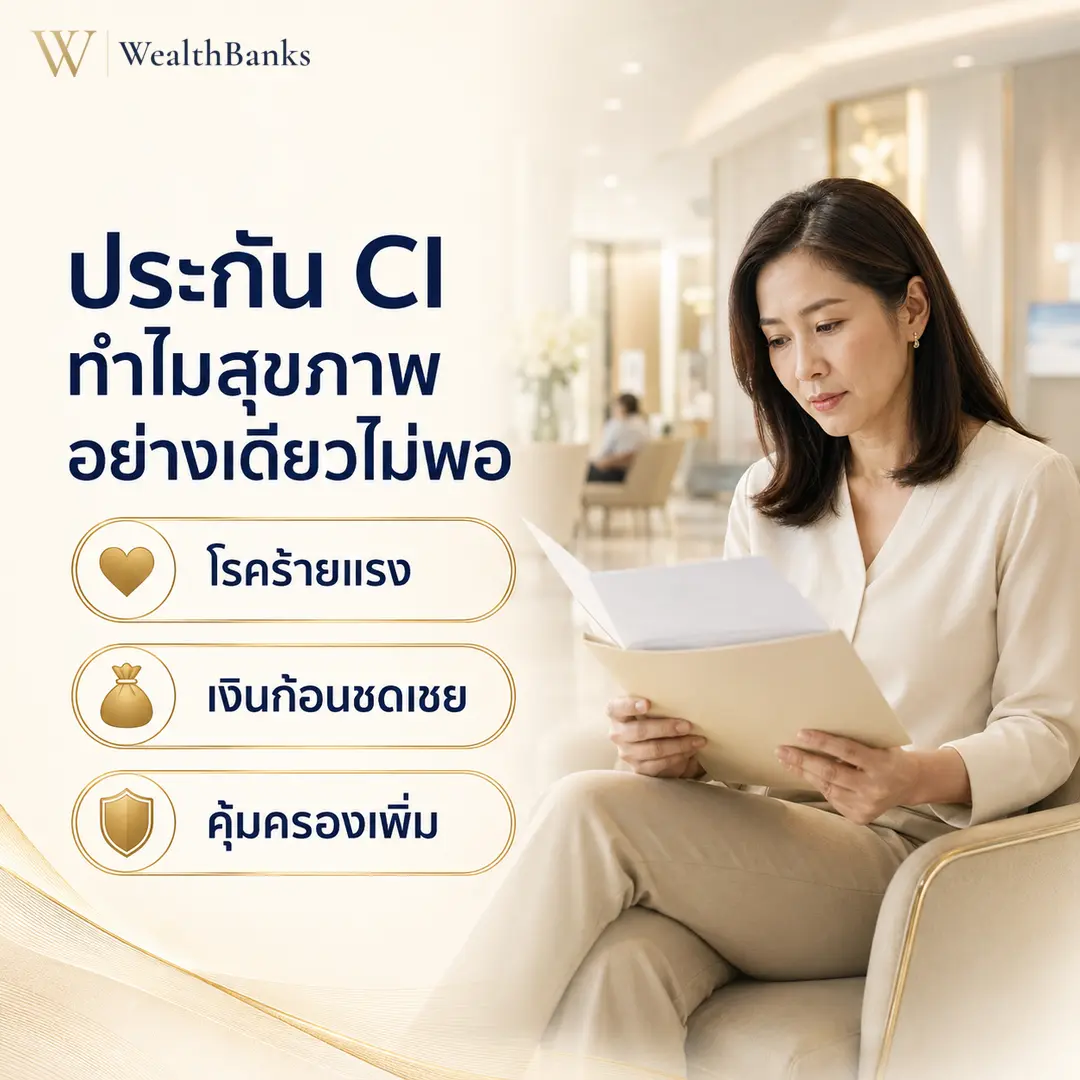 ภาพประกอบบทความ: ประกัน CI รับเงินก้อนตอนป่วย ทำไมต้องมี