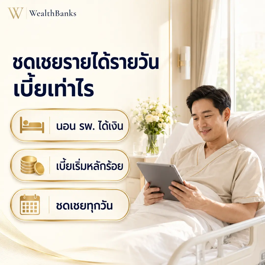 ภาพประกอบบทความ: ชดเชยรายได้รายวัน: AIA HB Extra เบี้ยเท่าไร