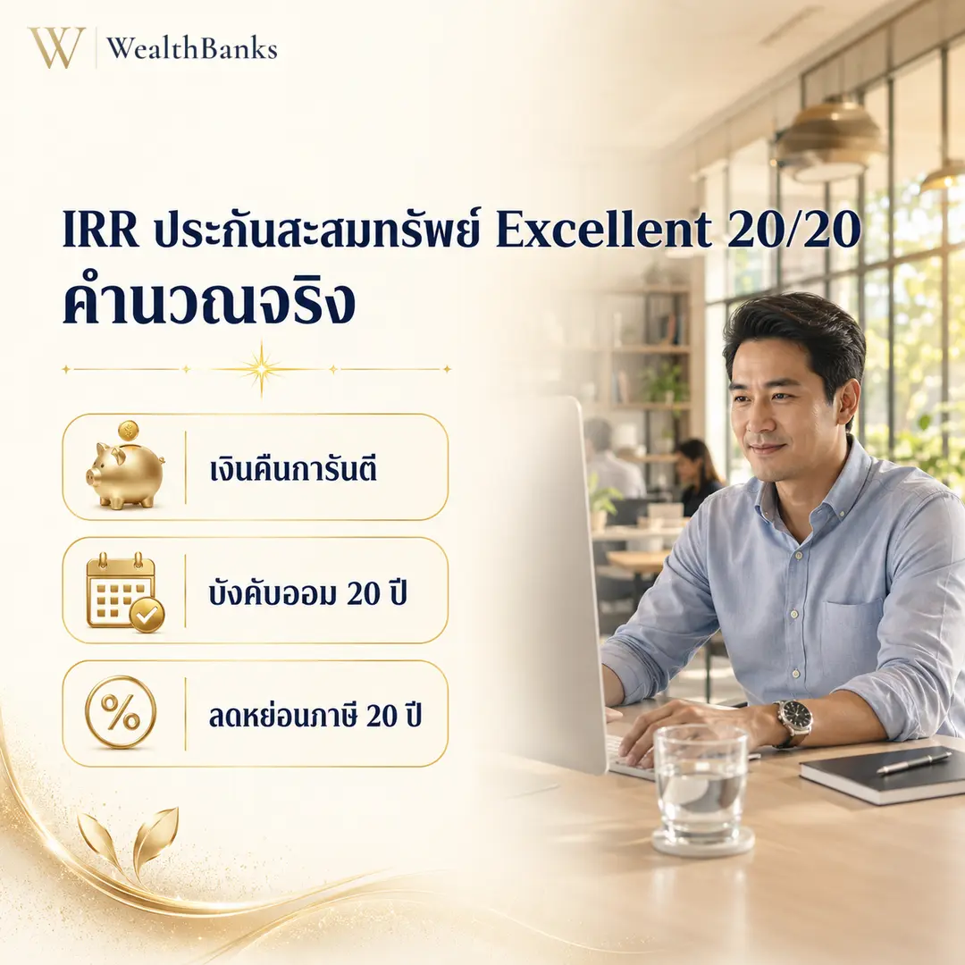 ภาพประกอบบทความ: IRR Excellent 20/20: คำนวณผลตอบแทนจริง
