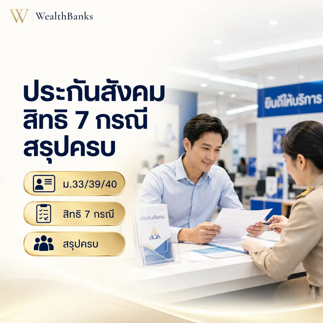 ภาพประกอบบทความ: ประกันสังคม คืออะไร: สิทธิ 7 กรณี สรุปครบ