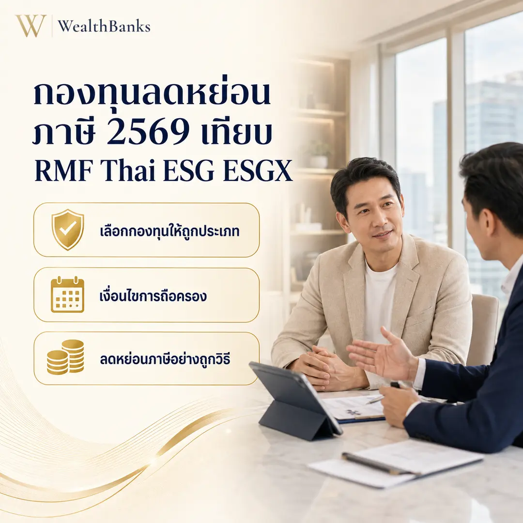 ภาพประกอบบทความ: กองทุนลดหย่อนภาษี 2569 เทียบ RMF Thai ESG ESGX
