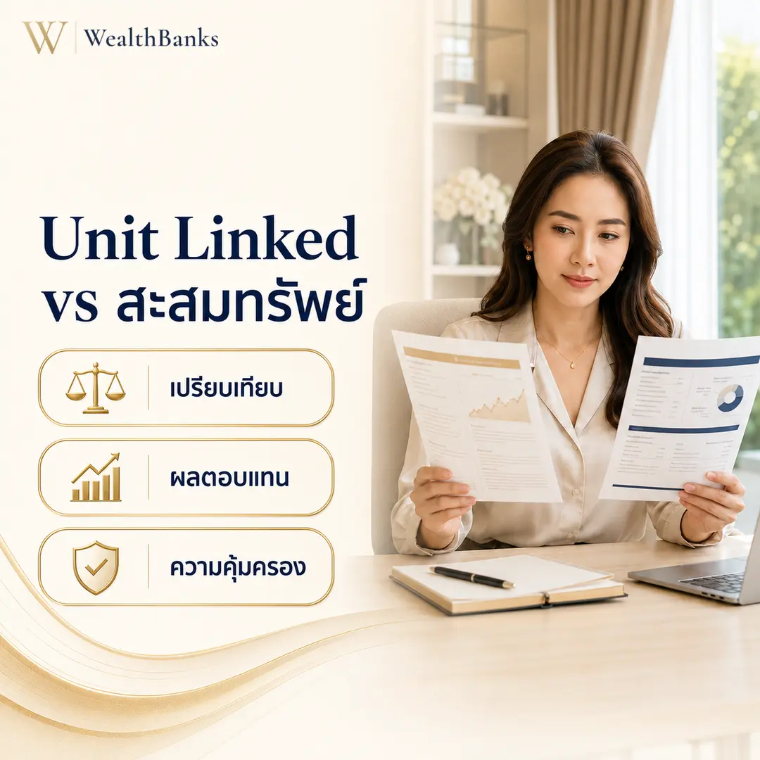 ภาพประกอบบทความ: Unit Linked vs สะสมทรัพย์: อะไรดีกว่า?