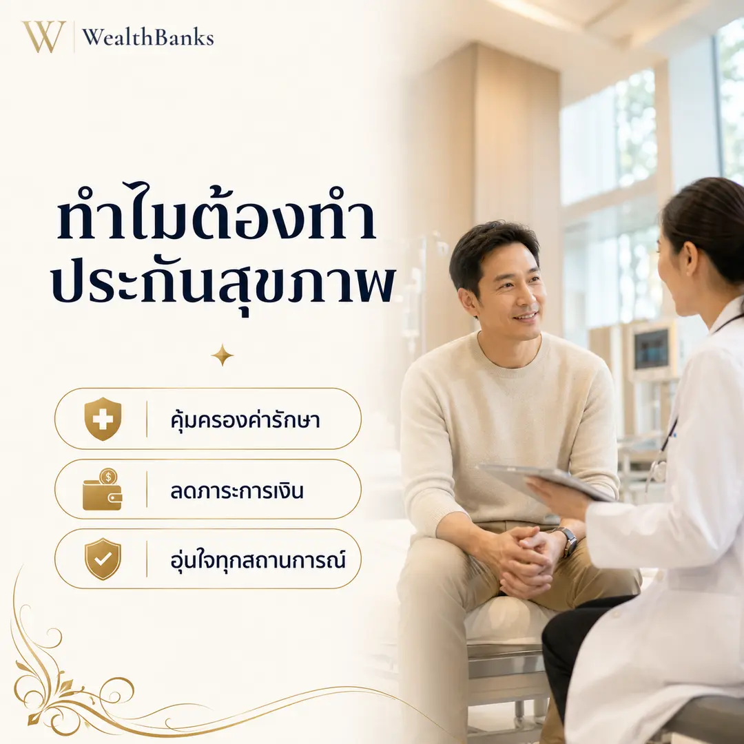 ภาพประกอบบทความ: ทำไมต้องทำประกันสุขภาพ: 5 เหตุผลที่ต้องรู้