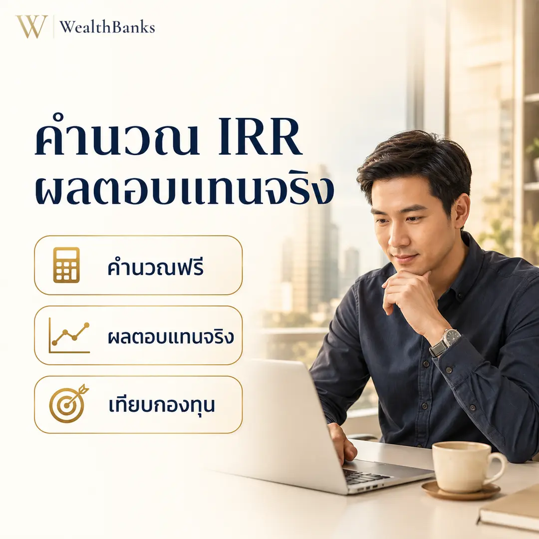เครื่องคำนวณ IRR ผลตอบแทนการลงทุน